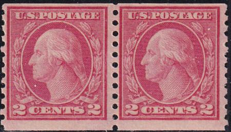 US 454 Washington / Franklin Mint NH F-VF Pair Crowe Cert