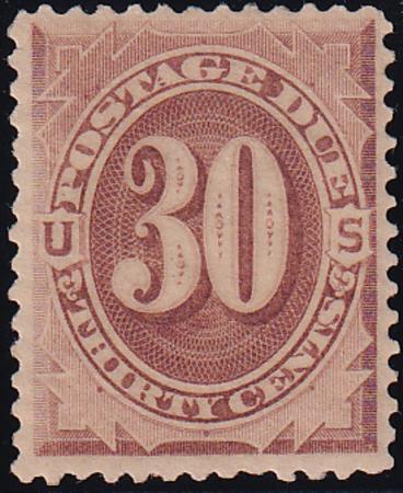 US J6 Postage Dues Mint H VF-XF Slightly Sweated OG