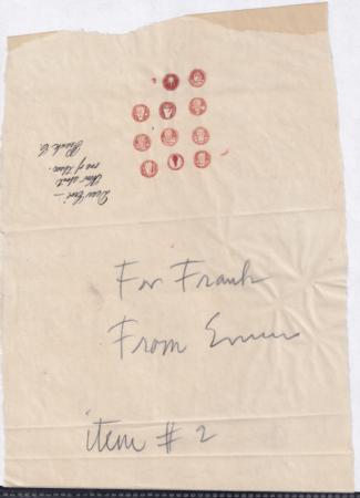 US 1142-E 9 Rough Drawings Of The Emblem Of The Francis Scott Key Stamp, 5 Of Which One Detailed And Interesting, 4 More Repetitive. Mostly Signed By Frank Conley