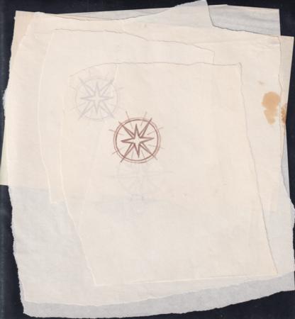 US 1142-E 9 Rough Drawings Of The Emblem Of The Francis Scott Key Stamp, 5 Of Which One Detailed And Interesting, 4 More Repetitive. Mostly Signed By Frank Conley
