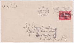 Newfoundland 1921 Airmail Cover with C3