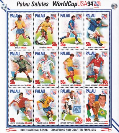 US 346-48 Trust Territories Palau NH VF World Cup Soccer M/S