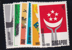 Singapore 101-6 Mint NH F-VF Complete Set 1969 150th Anniv.