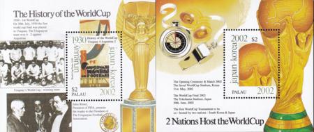 US 632-33 Trust Territories Palau NH VF World Cup S/S