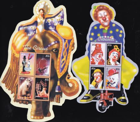 US 739-40 Trust Territories Palau NH VF Clowns & Circus