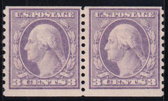 US 494 Washington / Franklin Mint NH F-VF Pair