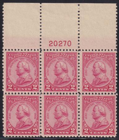 US 689 NH F-VF Top Plate Block