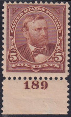 US 270 Bureau & Regular Issues NH F-VF+ Plate # Single