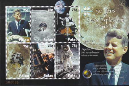 US 942 Trust Territories Palau NH VF Apollo 11/JFK M/S