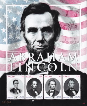 US 1005 Trust Territories Palau NH VF Abraham Lincoln Sheet