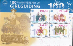 US 1007 Trust Territories Palau NH VF Girl Guiding Sheet