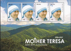 US 1011 Trust Territories Palau NH VF Mother Theresa Sheet