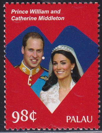 US 1048 Trust Territories Palau NH VF Royal Wedding Single