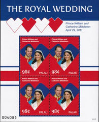 US 1048 Trust Territories Palau NH VF Royal Wedding Sheet