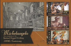 US 1085 Trust Territories Palau NH VF Michelangelo Paintings