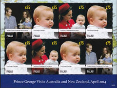 US 1218 Trust Territories Palau NH VF Prince George Visits M/S Of 8