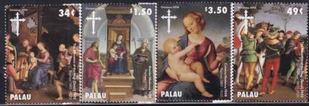US 1252-55 Trust Territories Palau NH VF Christmas Singles