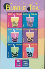 US 1264 Trust Territories Palau NH VF Bubble Tea Sheet
