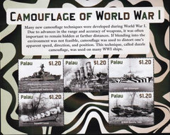 US 1267 Trust Territories Palau NH VF Camouflage WWI