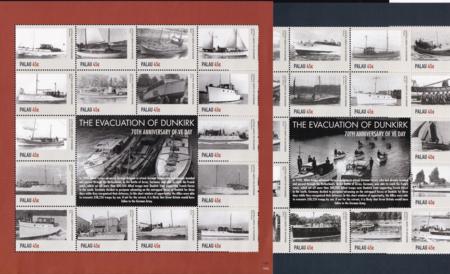 US 1271-72 Trust Territories Palau NH VF Dunkirk Ships Sheets Of 2