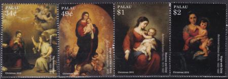 US 1291-4 Trust Territories Palau NH VF Christmas Set Of 4