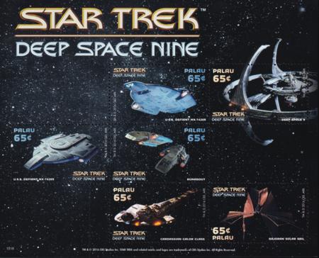US 1297 Trust Territories Palau NH VF Star Trek Sheet