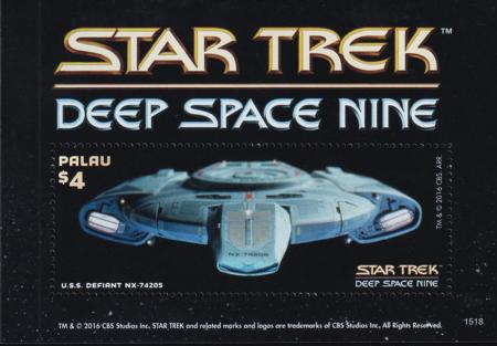 US 1298 Trust Territories Palau NH VF Star Trek S/S
