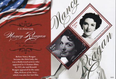 US 1324 Trust Territories Palau NH VF Nancy Reagan S/S Of 2