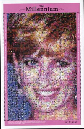 US 354 Trust Territories Micronesia NH VF Millennium Princess Diana M/S