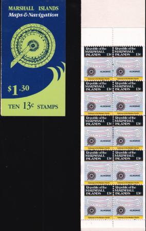 US 39a Trust Territories Marshall Islands NH VF 13¢ Booklet Pane