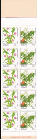 US 133b Trust Territories Palau NH VF 15¢/25¢ Bklt. Pane
