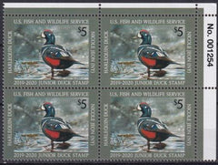 US JDS27 Junior Duck Stamp VF NH 2019-20 Plate Block