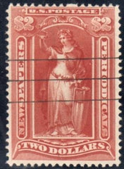 US PR108 Newspapers F-VF Used Neat Pen Cancel - PSE Cert