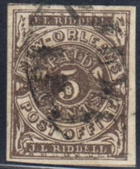 US Back Of Book - Confederate States of America 62x3 VF Used Nice Margins PF Cert