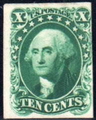 US 43P4 Proof F-VF Mint 10c Card Proof