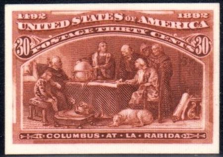 US 239P4 Proof XF Mint NH 30c Card Proof - Beautiful!