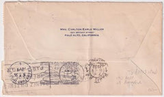 US 1936 1st North America Hindenburg Flight to Paris, Forwarded