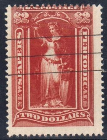 US PR108 Newspaper Ave Used Pen Cancel - PSE Cert