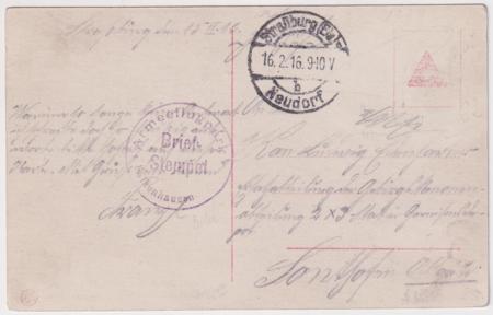 Germany 1916 Early Photocard with Aircraft , cancelled Neudorf