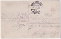 Germany 1916 Early Photocard with Aircraft , cancelled Neudorf