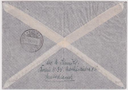 Germany 1935  Airmail Cover from Germany to Bogota, Colombia.