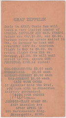 US 1930 Card from a Minnesota Stamp Co. Advertising Graf Zeppelin