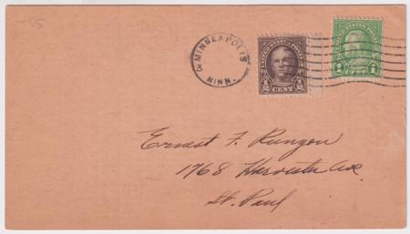 US 1930 Card from a Minnesota Stamp Co. Advertising Graf Zeppelin