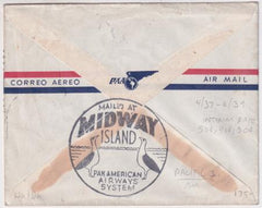 US 1938 Airmail Cover from Hawaii with 2x C21, the Interim Rate