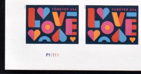 US Modern Imperf 2021 Complete Year Set - Pairs