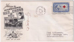US 1953  1016 on Cover Signed by Donald Douglas Sr, Aviation Pioneer