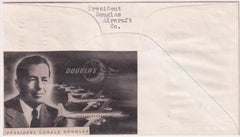 US 1953  1016 on Cover Signed by Donald Douglas Sr, Aviation Pioneer
