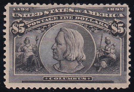 US 245 Early Commemoratives Mint H VF Slight Hinge Remnant