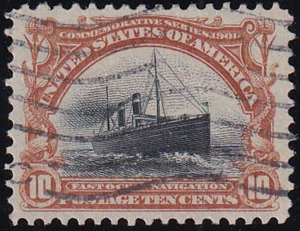 US 299 Early Commemoratives Used VF-XF Large Margins