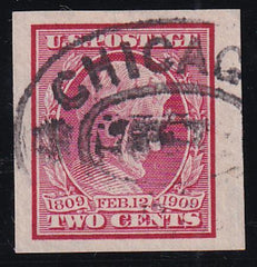 US 368 Early Commemoratives Used XF-Sup Oversized At Right - Very Large Margins